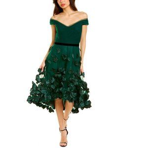 Marchesa Notte | Dresses | Marchesa Notte Floral Highlow Cocktail Dress |  Poshmark